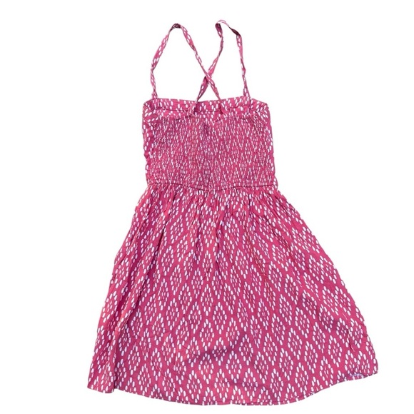 Abercrombie & Fitch Womens Baby Doll Dipped-Waist Smocked Dress sunny Pink XS - Picture 5 of 10